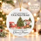 first christmas new home ornament with couple names and address alternate product mockup