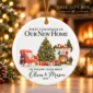 first christmas new home ornament with couple names and address alternate product mockup