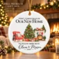 first christmas new home ornament with couple names and address alternate product mockup