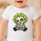 halloween baby bodysuit close-up detail