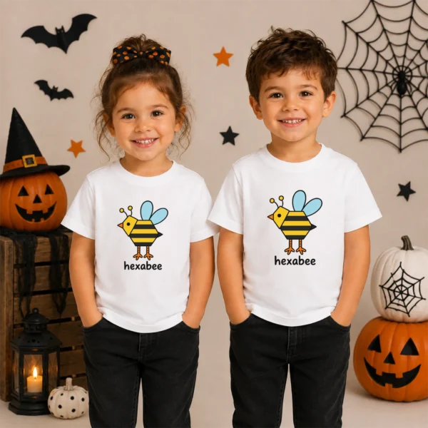 Hexagon Bee Math Baby Bodysuit, Toddler & Youth Shirt | Hexabee — toddler shirt mockup hexagon bee math baby bodysuit lifestyle scene