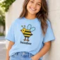 hexagon bee math baby bodysuit product photo