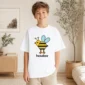 hexagon bee math baby bodysuit product photo