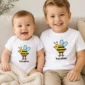 hexagon bee math baby bodysuit product photo