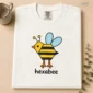 hexagon bee math baby bodysuit front view