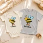 hexagon bee math baby bodysuit natural light photo