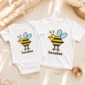 hexagon bee math baby bodysuit product photo