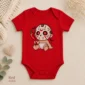 hockey mask baby bodysuit product photo
