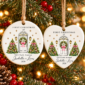 personalized ceramic new home ornament for first christmas couple product image product photo