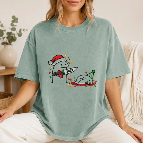 new year shirt 2027 t-shirt lifestyle scene