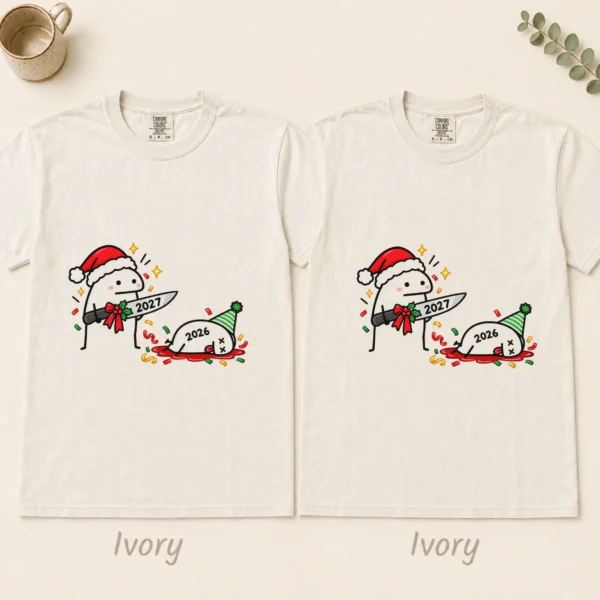 New Year Shirt 2027, Funny Goodbye 2026 Cute New Years Graphic Tee — alternate product mockup new year shirt 2027 t-shirt color options