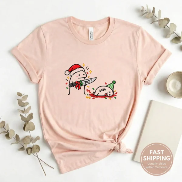 New Year Shirt 2027, Funny Goodbye 2026 Cute New Years Graphic Tee — alternate product mockup new year shirt 2027 t-shirt styled product photo