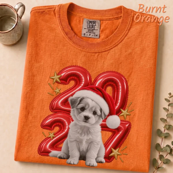 New Year's 2027 Adult Shirt, Embracing Children — alternate product mockup new year's 2027 adult shirt t-shirt product photo