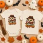 nightmare baby bodysuit flat lay view