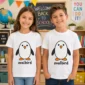oval penguin baby bodysuit back view