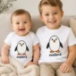oval penguin baby bodysuit product photo