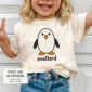 oval penguin baby bodysuit product photo