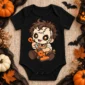 patchwork mask baby bodysuit