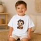 patchwork mask baby bodysuit product photo