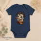 patchwork mask baby bodysuit styled product photo