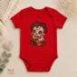 patchwork mask baby bodysuit alternate angle