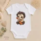 patchwork mask baby bodysuit product photo