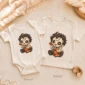 patchwork mask baby bodysuit product photo