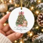 personalized baby’s first christmas ornament product image mockup view