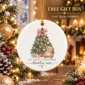 personalized baby’s first christmas ornament product image front view