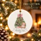 personalized baby’s first christmas ornament product image styled product photo