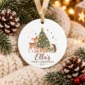 personalized baby’s first christmas ornament product image styled product photo