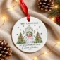 personalized ceramic new home ornament for first christmas couple product image lifestyle scene