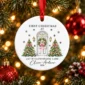 personalized ceramic new home ornament for first christmas couple product image product photo