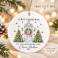 personalized ceramic new home ornament for first christmas couple product image product photo