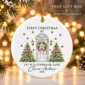 personalized ceramic new home ornament for first christmas couple product image mockup view