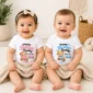 personalized daddy birthday baby bodysuit & custom toddler shirt model mockup