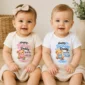 personalized daddy birthday baby bodysuit & custom toddler shirt model mockup