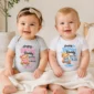 personalized daddy birthday baby bodysuit & custom toddler shirt model mockup