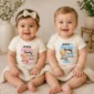 personalized daddy birthday baby bodysuit & custom toddler shirt model mockup