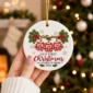 personalized family of three first christmas sweater ornament 2026 product image product photo