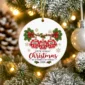 personalized family of three first christmas sweater ornament 2026 product image product photo