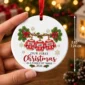 personalized family of three first christmas sweater ornament 2026 product image product photo
