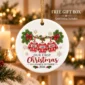personalized family of three first christmas sweater ornament 2026 product image lifestyle scene