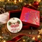 personalized family of three first christmas sweater ornament 2026 product image packaging view