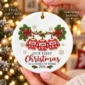 personalized family of three first christmas sweater ornament 2026 product image close-up detail