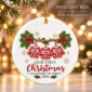 personalized family of three first christmas sweater ornament 2026 product image product photo