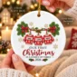 personalized family of three first christmas sweater ornament 2026 product image front view