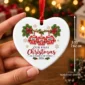 personalized family of three first christmas sweater ornament 2026 product image size detail