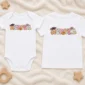 personalized halloween baby bodysuit mockup view
