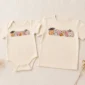 personalized halloween baby bodysuit close-up detail